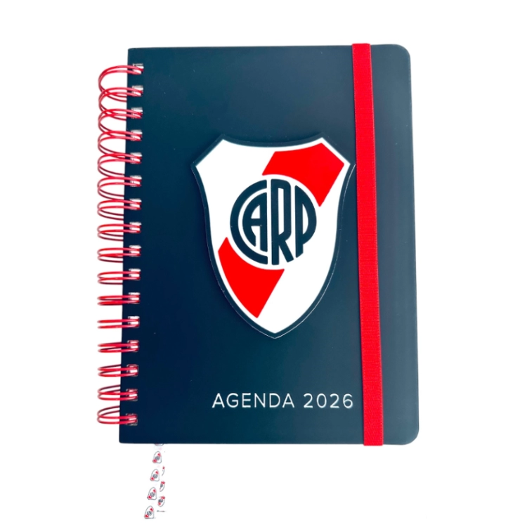 Agenda Mooving 2026 River Plate con Espiral día por Pagina Art.1404125